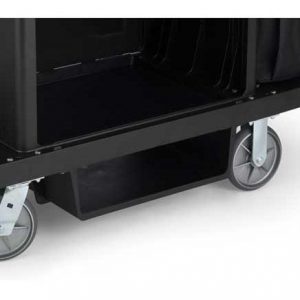 Tiroir de rangement conçu pour mettre sous les chariots Rubbermaid FG619600BLA |  ABC Distribution