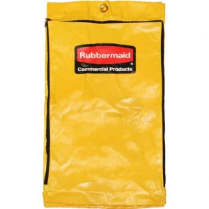 Sac en vinyle jaune pour le chariot 6173 de concierge Rubbermaid Rubbermaid 1966719 |  ABC Distribution