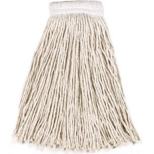Vadrouille humide en coton économique à bande large Rubbermaid FGV15600WH00 |  ABC Distribution