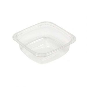 CONTENANT CLAIR CARRÉ 8OZ |  ABC Distribution