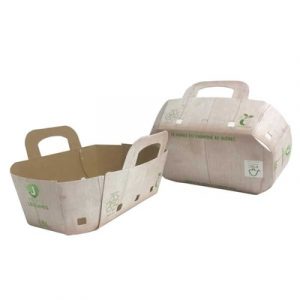 PANIER FRUITS ET LÉGUMES EN CARTON AVEC POIGNÉES INTÉGRÉES 1