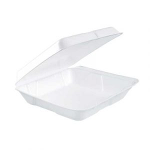 PLAT/DÔME STYROMOUSSE 1 COMPARTIMENT 8"x7