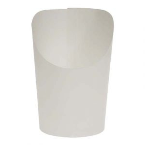 CONTENANT ROND BLANC POUR FRITES ET WRAP 5OZ |  ABC Distribution