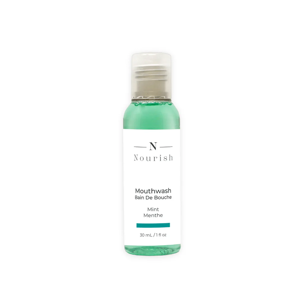 RINCE BOUCHE À LA MENTHE NOURISH 30ml - Caisse de 200 | ABC Distribution
