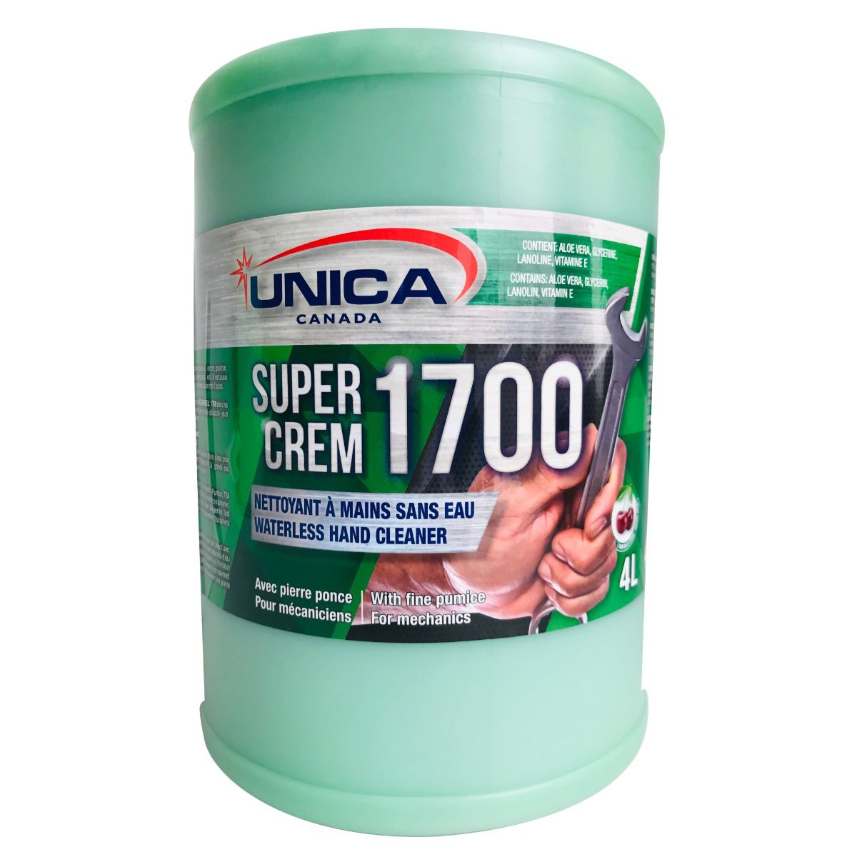 Savon à Mains Antibactérien avec Ponce Pierre - Super Crem 1700 - 4L | ABC Distribution