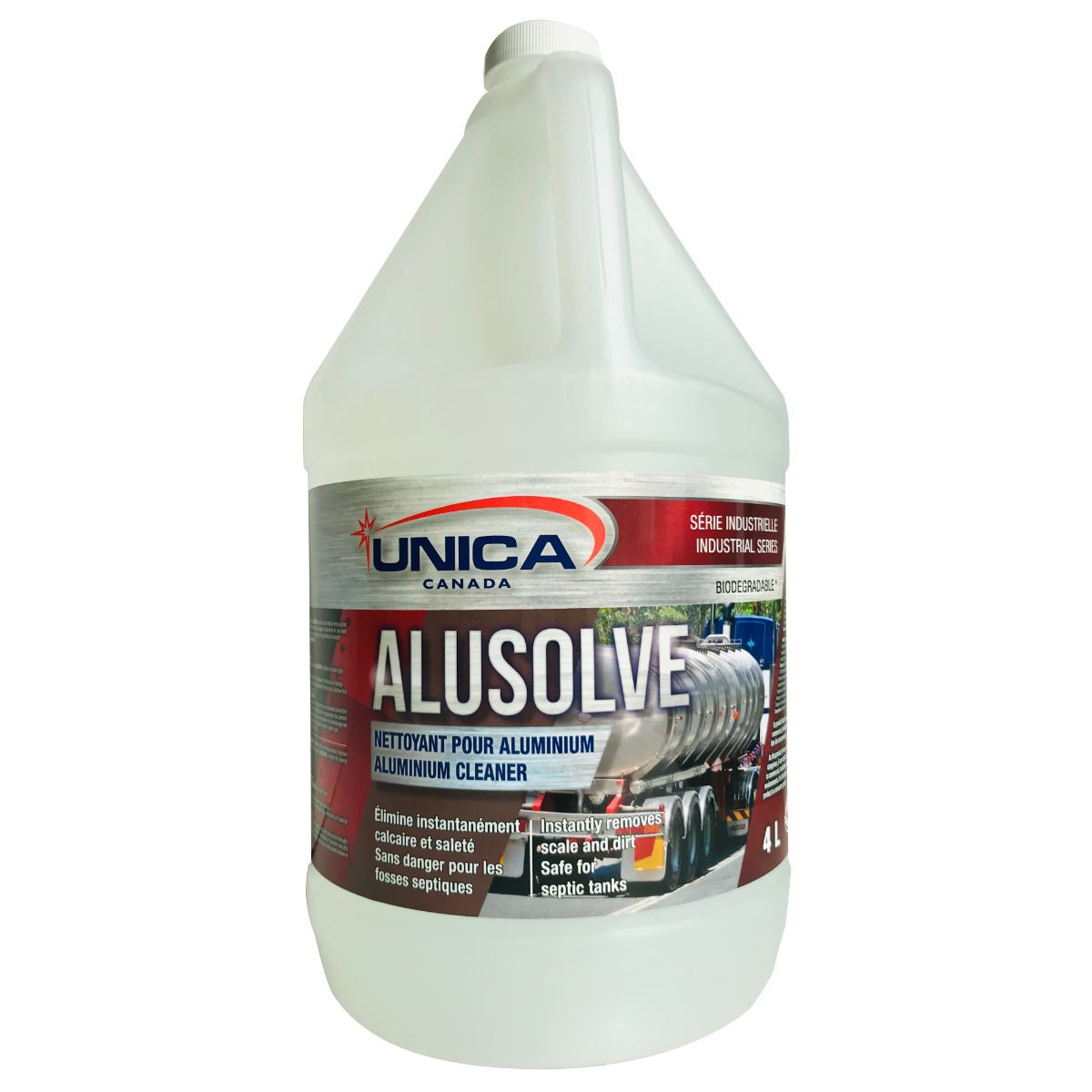 "ALUSOLVE" NETTOYANT POUR ALUMINIUM 4 x 4L | ABC Distribution