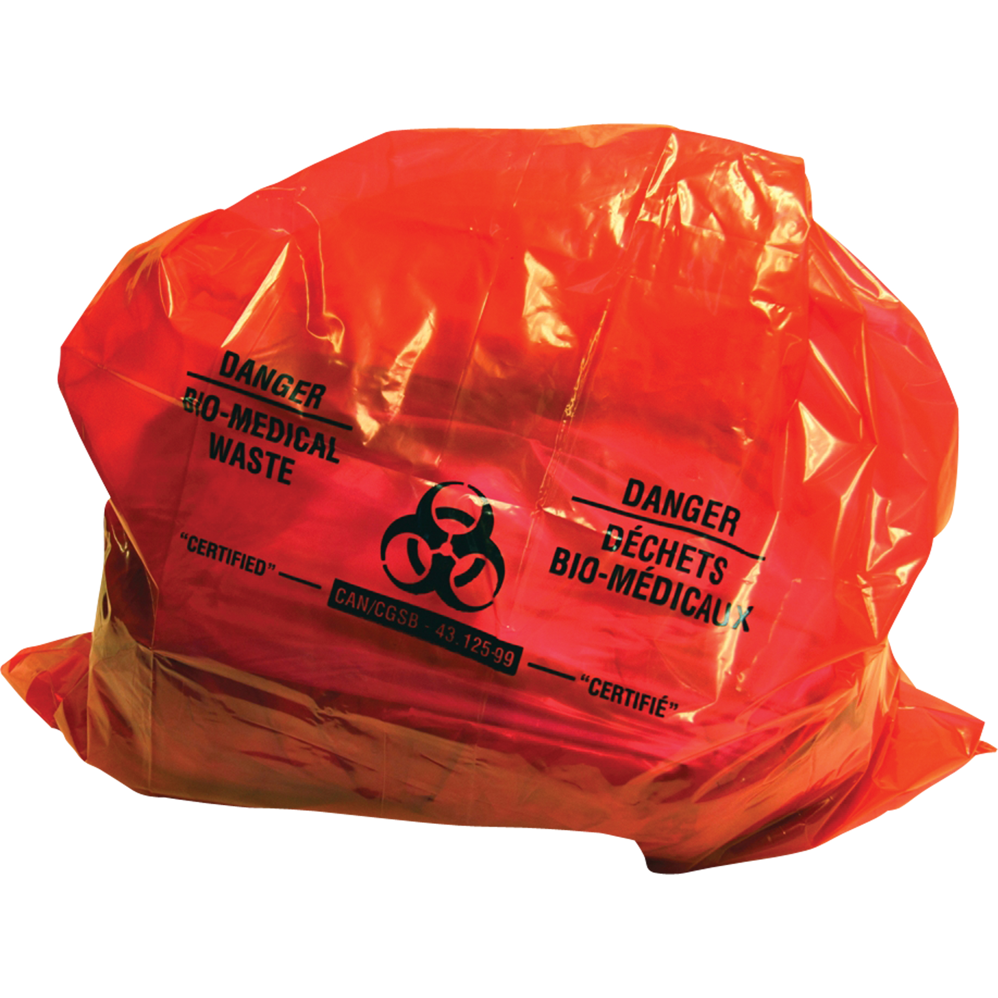 Sacs pour déchets bio-médicaux Sure-Guard - Biorisque - 50" lo x 37" la - 2 mil - caisse de 100 | ABC Distribution