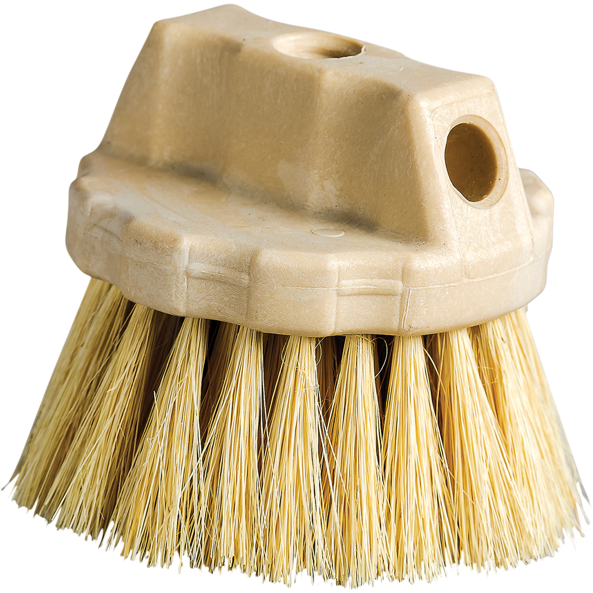Brosse de nettoyage ronde Soies Tampico - 5" - Beige | ABC Distribution