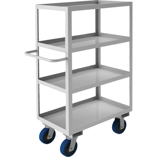 Chariot avec tablettes de calibre industriel