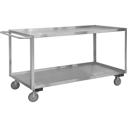 Chariot avec tablettes de calibre industriel