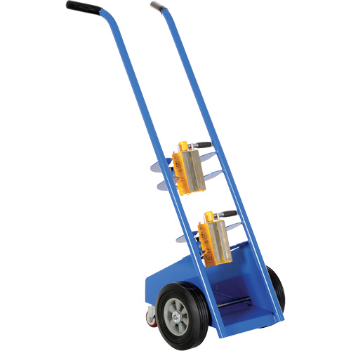 Chariot de manutention manuel magnétique pour bouteilles de gaz