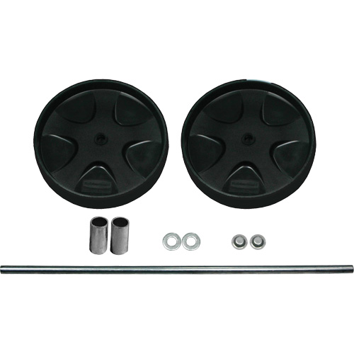 Trousse de roues et axe pour chariot de concierge Rubbermaid Specialmade No. de modèle du fabricant : FG6173L90000 | ABC Distribution