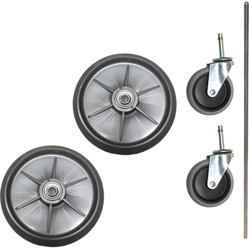 Ensemble de roues à roulement à billes et roulettes pour chariot de nettoyage et d'entretien Rubbermaid Specialmade No. de modèle du fabricant : FG9T94M10000 | ABC Distribution