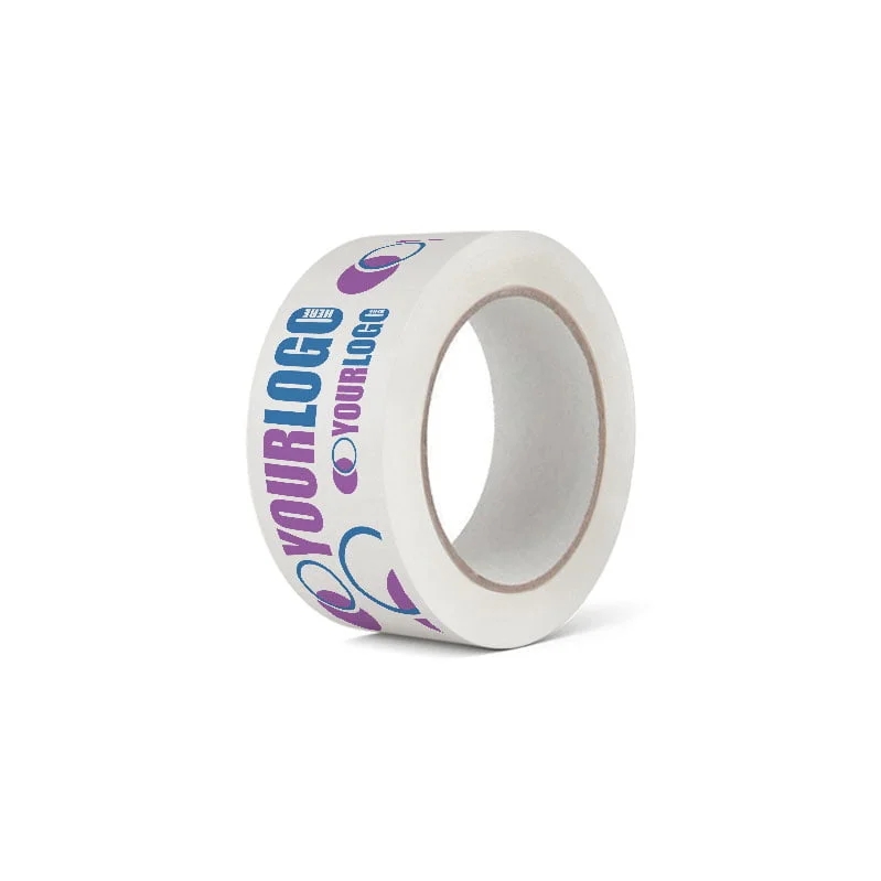 Ruban Adhésif Blanc 48mm x 100m x 1.9mil Personnalisé - Caisse de 36
