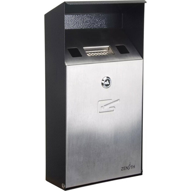 Cendrier mural en acier inoxydable 1L  |  ABC Distribution