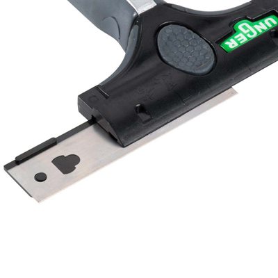 Lames de grattoir Ninja en acier inoxydable 4" - Unger ENB10 - paquet de 25 | ABC Distribution