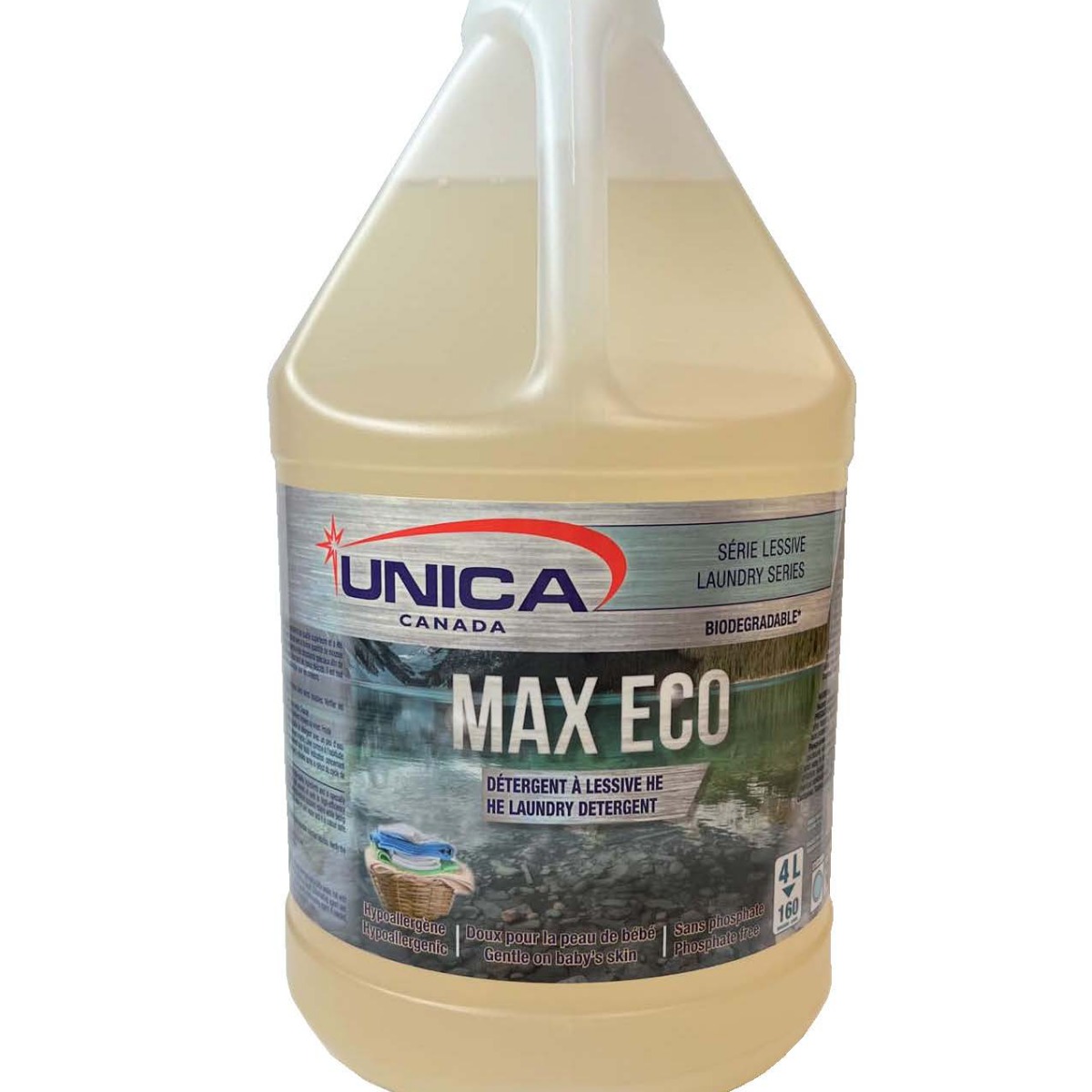 "MAX ÉCO" DÉTERGENT À LESSIVE ÉCOLOGIQUE - 4 x 4L | ABC Distribution